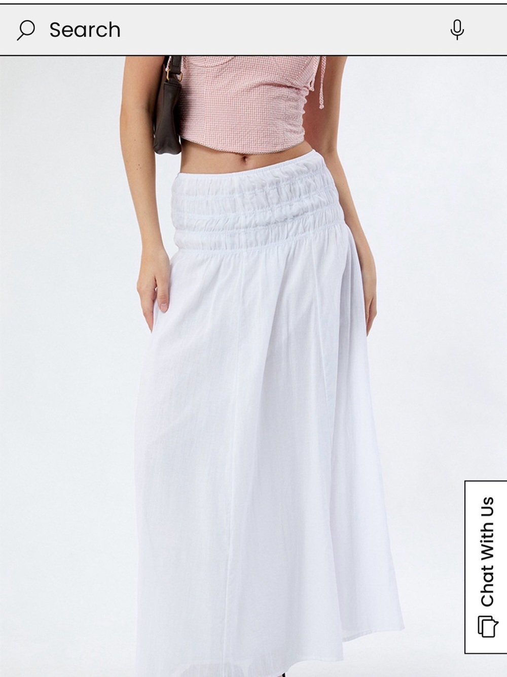 La Hearts White Maxi Skirt